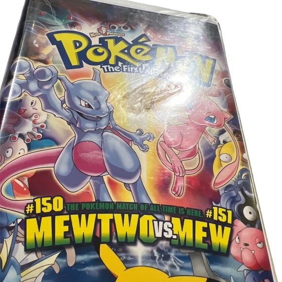 Vintage 2000 Pokemon The First Movie Mewtwo vs Mew VHS Tape Canadian Home Video - Picture 7 of 9